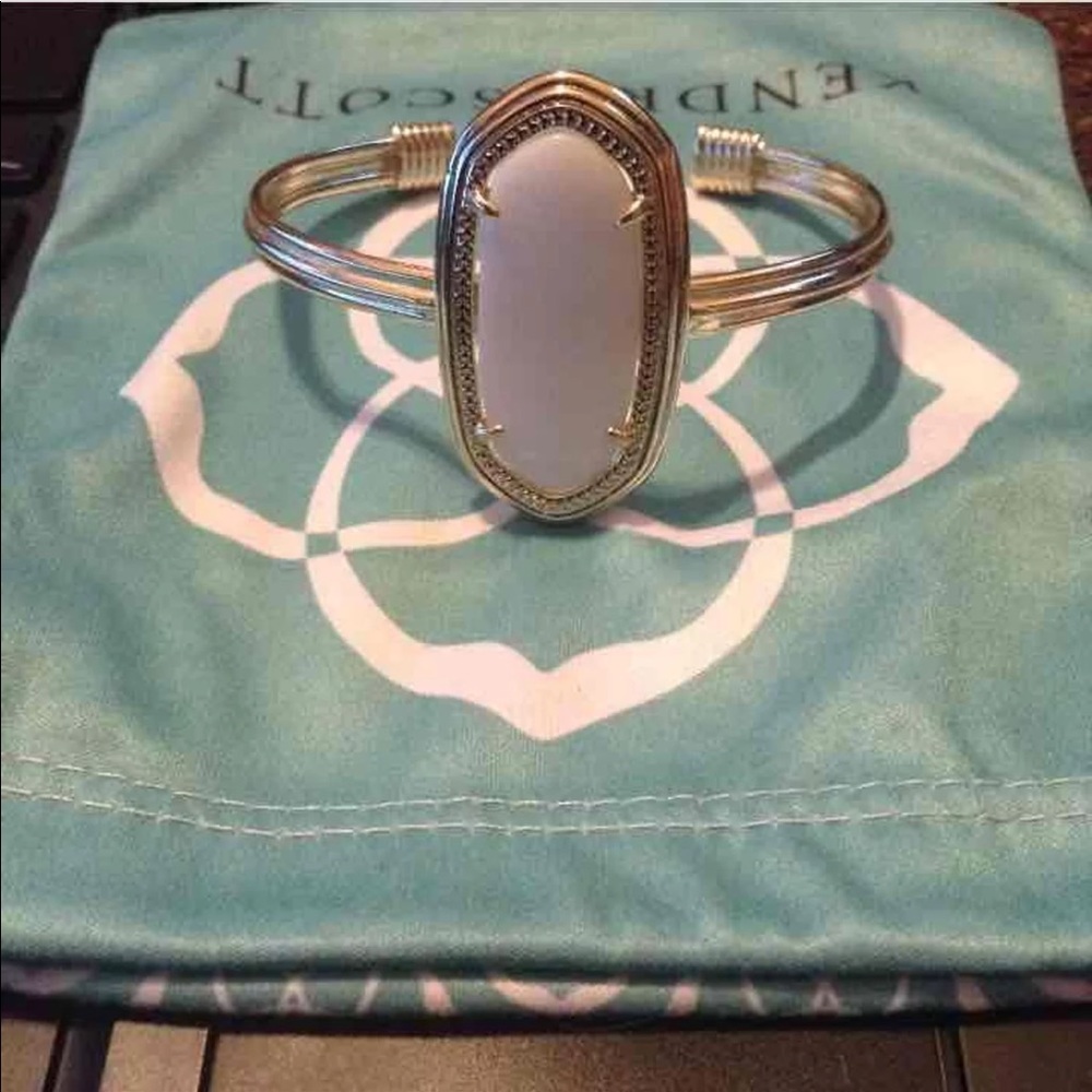 Kendra Scott White graham cuff bracelet